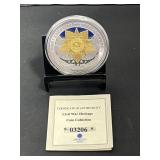 Confederate Medal of Honor Silver Plated with Spot