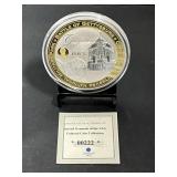 Gettysburg Silver Plated with Spot Gold Commemorat