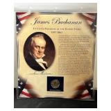 James Buchanan Presidential Dollar & Stamp Collect