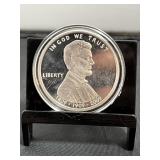 Abraham Lincoln Silver Plated Copper Commemorative