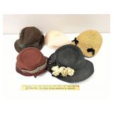 5 Vintage Women's Hats