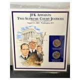 JFK Appoints 2 Supreme Court Justices Kennedy Half