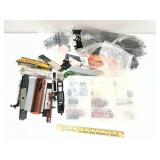 Assorted HO Train Cars Parts Tracks & Accessories