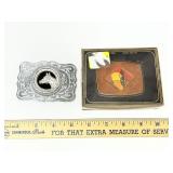 Desert Scene & Horse Belt Buckles