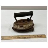 Antique Sadd Iron & Trivet