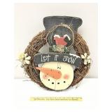 Let It Snow Winter Decor Wreath