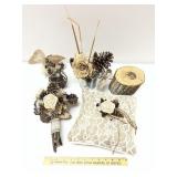 Assorted Cabin/ Outdoor Themed Wedding Decor