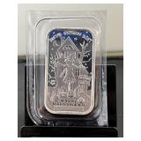 Alien & Unicorn 1 Oz Silver Art Bar Proof #65