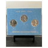 1943 Steel Wheat Pennies Mint Mark Set