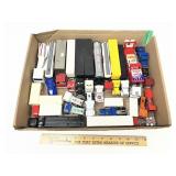 Assorted Vintage Toy Semi & Delivery Trucks