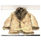 Women's Fur Lined Leather Jacket