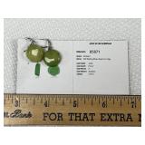 Jade Silver Earrings