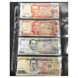 4 Philippines Currency Notes