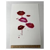 Dripping Lips By Jessica Durrant Signed