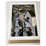 Bluebird Print By Rick Kelley
