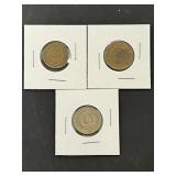 3 Social Federal Republic of Yugoslavia Coins