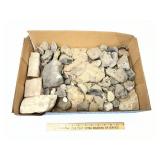 Flat Of Assorted Minerals, Crystals, Geodes, Quart