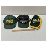3 Green Bay Packers Caps