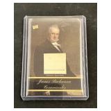POTP James Buchanan Relic Card