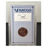 2012 Kennedy Half AACGS MS 67