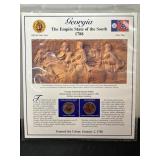 Georgia Quarter & Stamp Collection