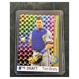 Tom Brady MLB Draft Prism Rookie Promo Card