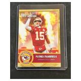 Patrick Mahomes 2017 Rookie Gems Gold Rookie Card