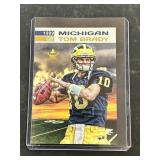 Tom Brady 1999 Michigan Rookie Promo Card