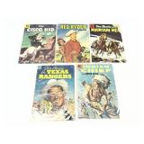 5 Dell Western Comics - Cisco Kid, Red Ryder, Indi