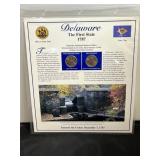 Delaware Quarter & Stamp Collection