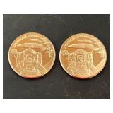 2 Space Force Trump 1 Oz Copper Rounds