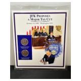 JFK Proposes a Major Tax Cut Kennedy Half & Stamp