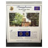 Pennsylvania Quarter & Stamp Collection