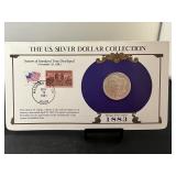 1883 Morgan Dollar & Stamp Collection