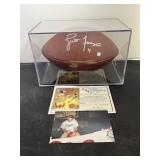Brett Favre Autographed Football W/COA