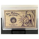 The Madonna & Child Silver Denier Coin