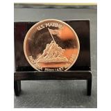 US Marines 1 Oz Copper Round
