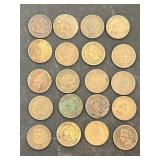20 Indian Head Pennies