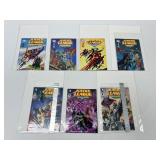 7 DC Justice League Mini Comics - #1-4 & #6-8