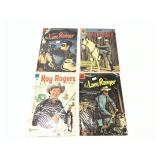 4 Dell Comics - 3 Lone Ranger, 1 Roy Rogers