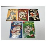 5 Dell Walt Disney Scamp Comics