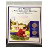 JFK Proposes a New Education Program Kennedy Half