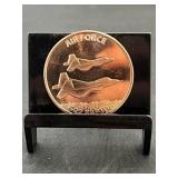 Air Force 1 Oz Copper Round