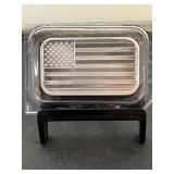 American Flag 1 Oz Silver Bar