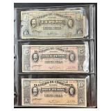 3 Mexican Foreign Currency Notes