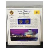 New Jersey Quarter & Stamp Collection
