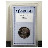 1977S Ike Dollar AACGS PF 67