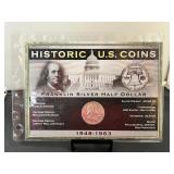Historic US Coins 1962D Franklin Half