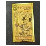New Hampshire Goldback 1/1000th Oz 24 Kt Gold Note