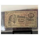 1863 15 Cent Fractional Currency Note